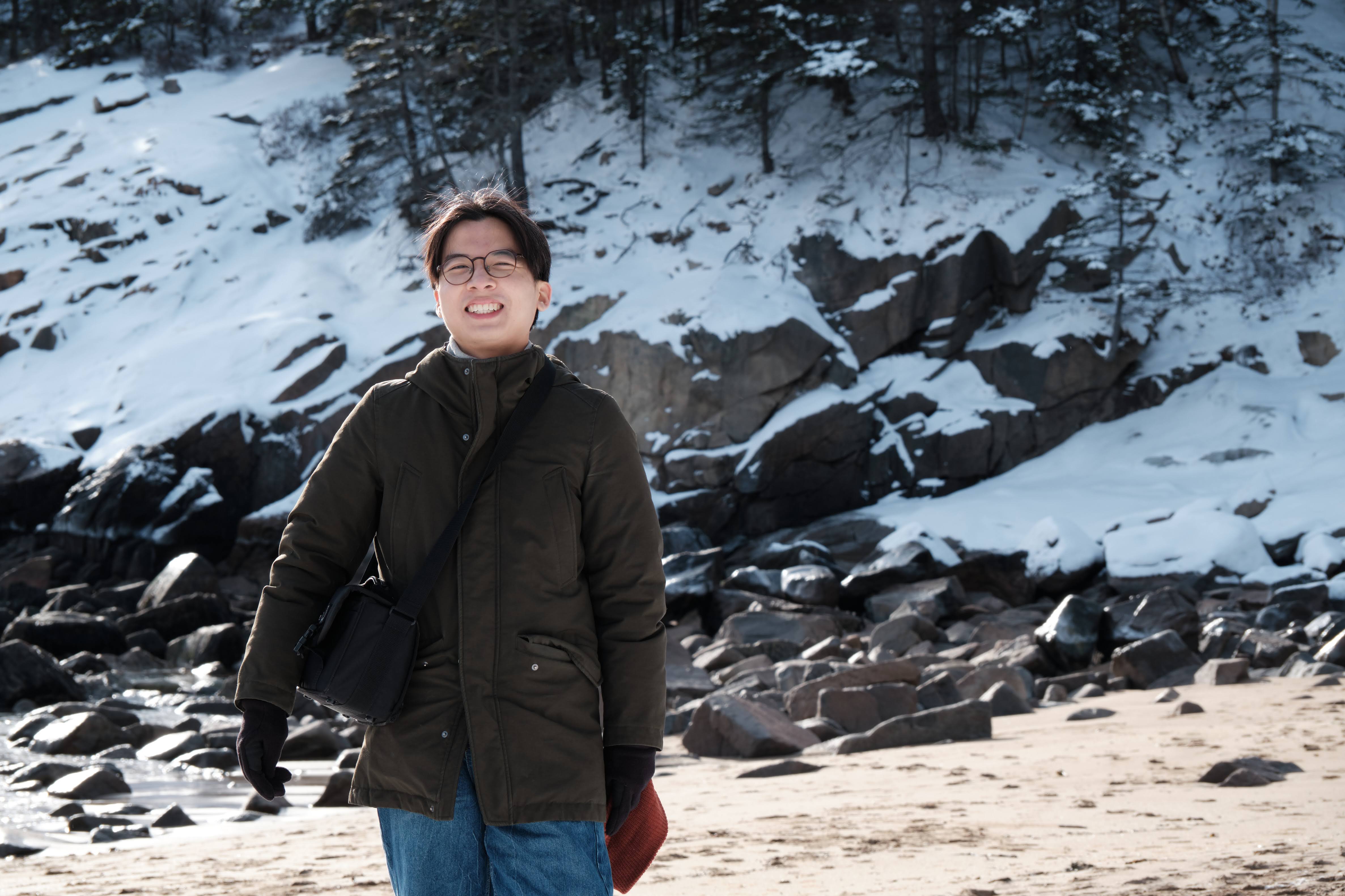 Jaehyun Lim at the beach